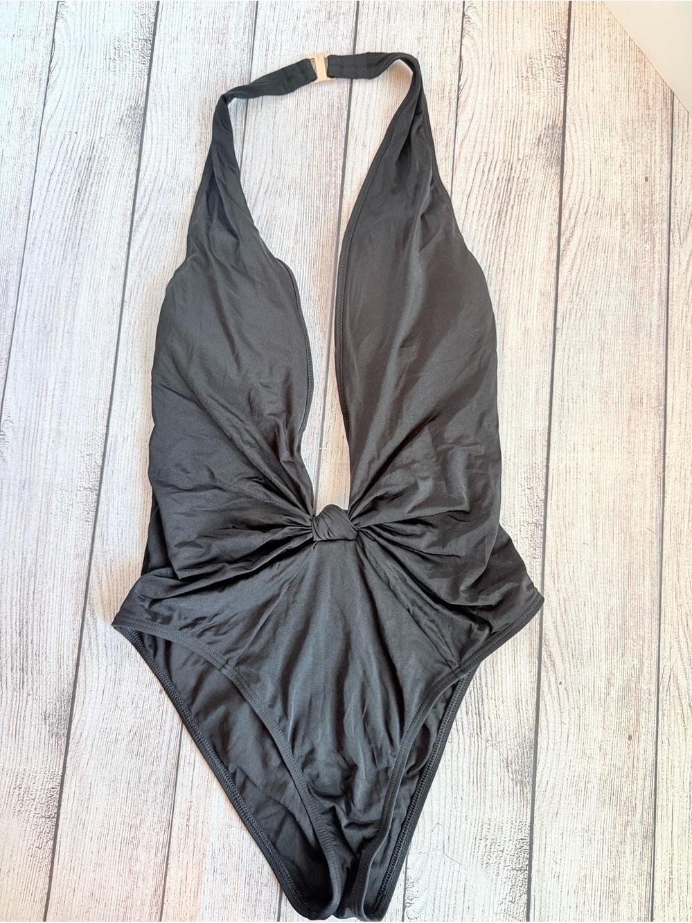 VICTORIA’S SECRET Plunge Halter Swimsuit One-Piece Small